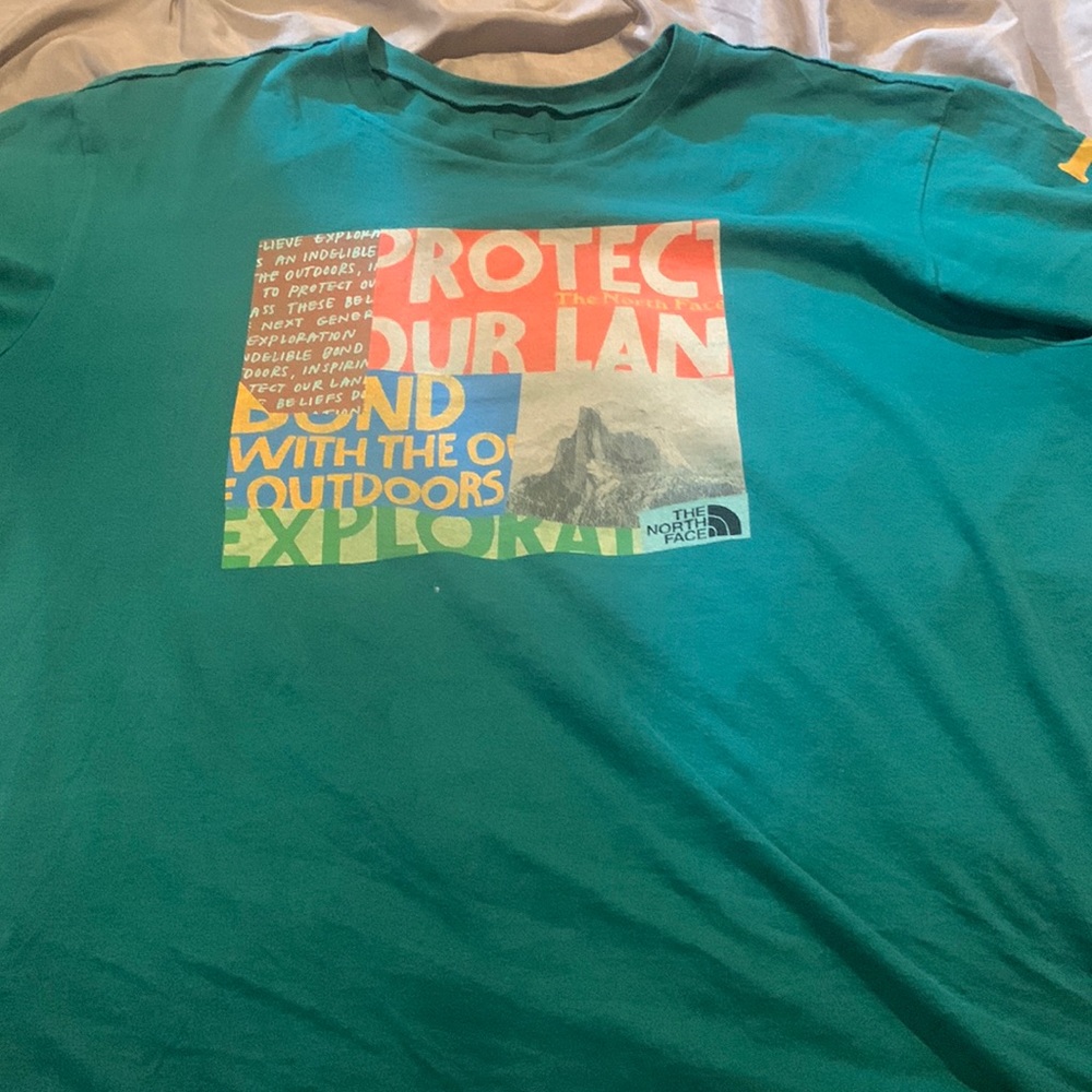 Hunter green XL long sleeve The North Face shirt